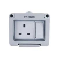 Tronic Waterproof 13Amps Single Socket