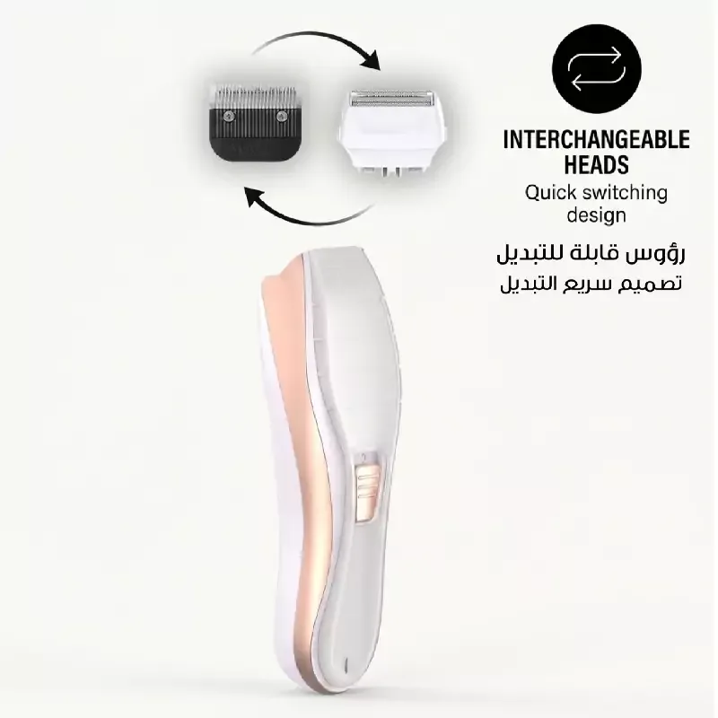 Wahl Cordless Ladies Clipper, Shave & Smooth, Rechargeable with Attachments 3029295