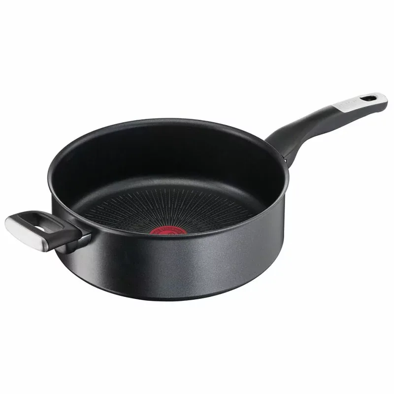 Tefal Unlimited Sautepan 26cm Non Electric G2553302 aluminium material heat indicator thermo signal titanium coating made in france