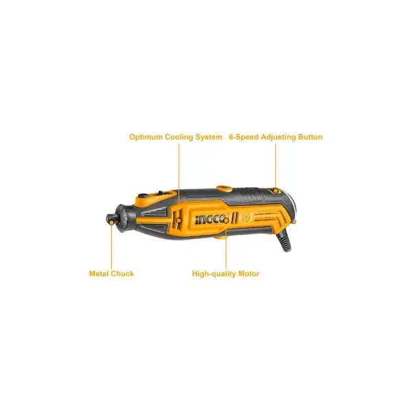 Ingco Mini Grinder 130W with 1pcs Flexible Shaft & 109pcs Accessories MG13328