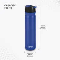 MILTON Max 800 Water Bottle - Leakproof Stainless Steel