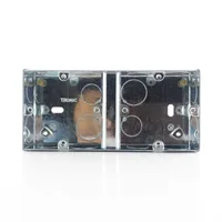 Tronic Single Galvanised Iron Electrical 2 Way Switch Box
