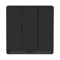 Tronic 3 Gang 2 Way Switch - Black