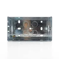Tronic Twin Deep Galvanised Iron Switch Box
