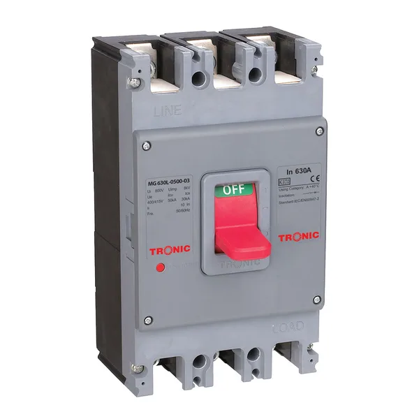 Tronic Industrial 3-Pole Circuit Breaker - 500A, 21kA (MCCB)