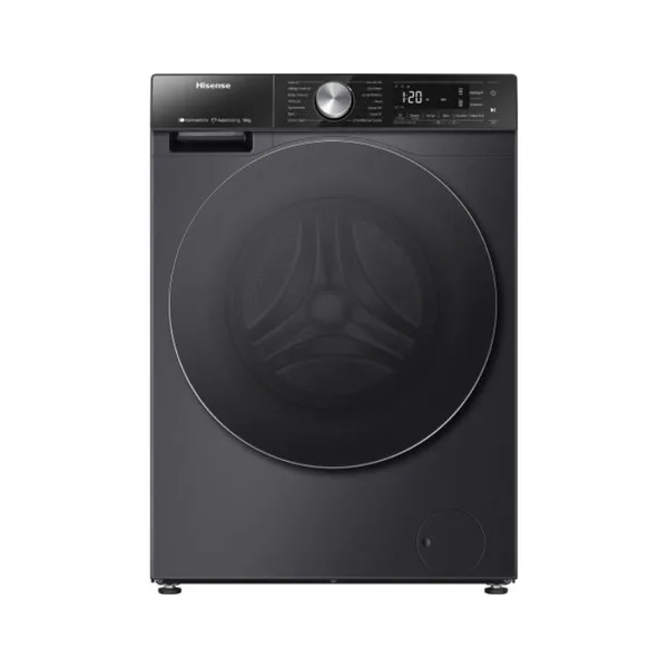 Hisense Washing Machine 12kg, Front Load Auto Dosing, Auto Wash, Steam Wash Titanium WF5S1245BB