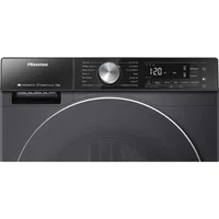 Hisense Washing Machine 12kg, Front Load Auto Dosing, Auto Wash, Steam Wash Titanium WF5S1245BB