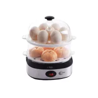 Silverdome Multi-Function Egg Cooker Double Layer Steamer for Eggs, Veggies and Seafood EBT-700