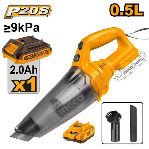 Ingco Lithium-Ion Cordless Vacuum Cleaner CVLI20126