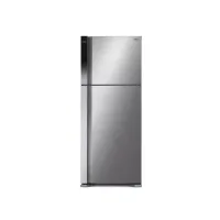 Hitachi Refrigerator 550L 2 Doors No Froast Dual Fan Cooling, Nano Titanium filter, Stabilizer Free, LED Light, Touch screen controller, Tempered Glass Shelves Black and Silver HRTN8565DFBBKET