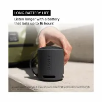 Sony Wireless Speaker 1.65", NFC Bluetooth, Extra Bass 16 hrs Battery life, Waterproof and Dustproof IP7 Rating, Portable, Lightweight Super-Compact Travel Speaker SRS-XB100