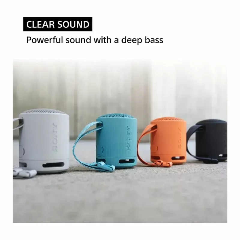 Sony Wireless Speaker 1.65", NFC Bluetooth, Extra Bass 16 hrs Battery life, Waterproof and Dustproof IP7 Rating, Portable, Lightweight Super-Compact Travel Speaker SRS-XB100