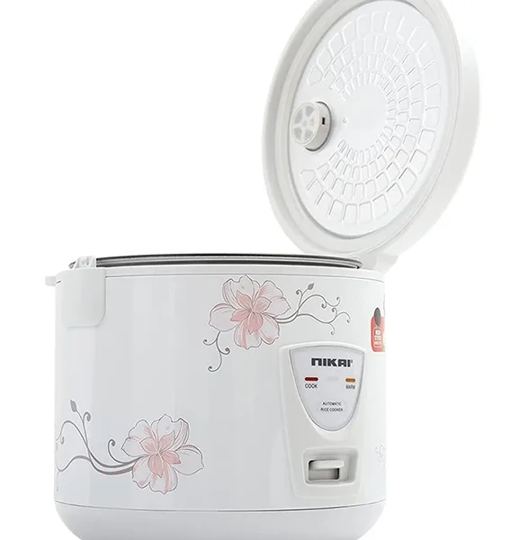 Nikai Rice Cooker 1.8L Keep Warm Function Teflon Coated Inner Pot 762W NR674N3 Plastic Steamer Double Thermostat Control Detachable Power Cord