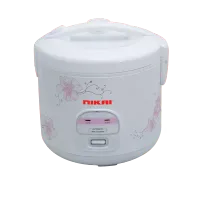 Nikai Rice Cooker 1.8L Keep Warm Function Teflon Coated Inner Pot 762W NR674N3 Plastic Steamer Double Thermostat Control Detachable Power Cord