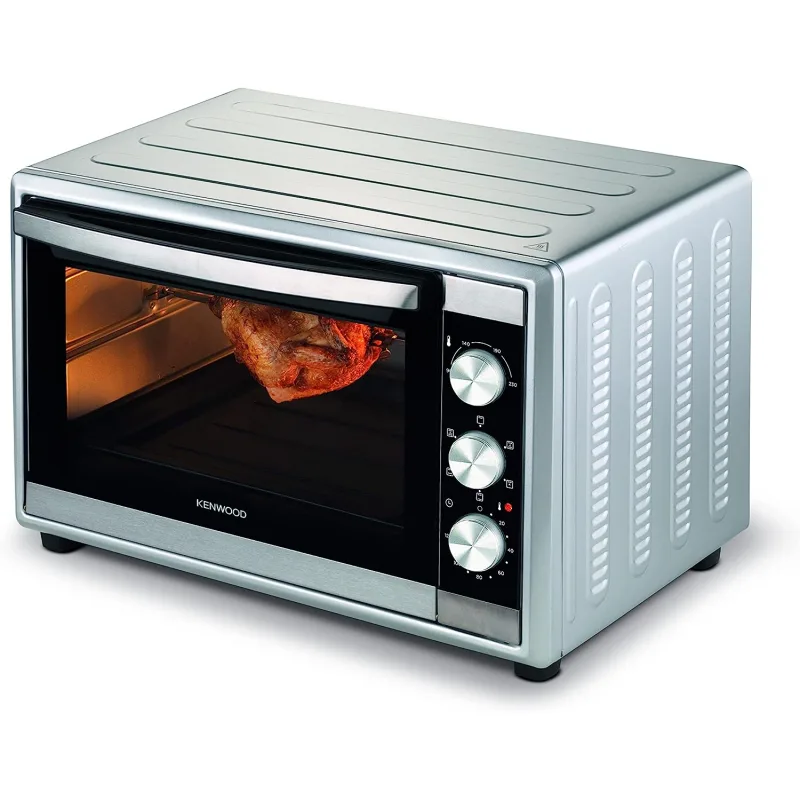 Kenwood Oven Electric 56l with Rosting Function 2200w Mom56.000ss - 120 Mins Timer Stainless Steel Heating Elements Inner Light