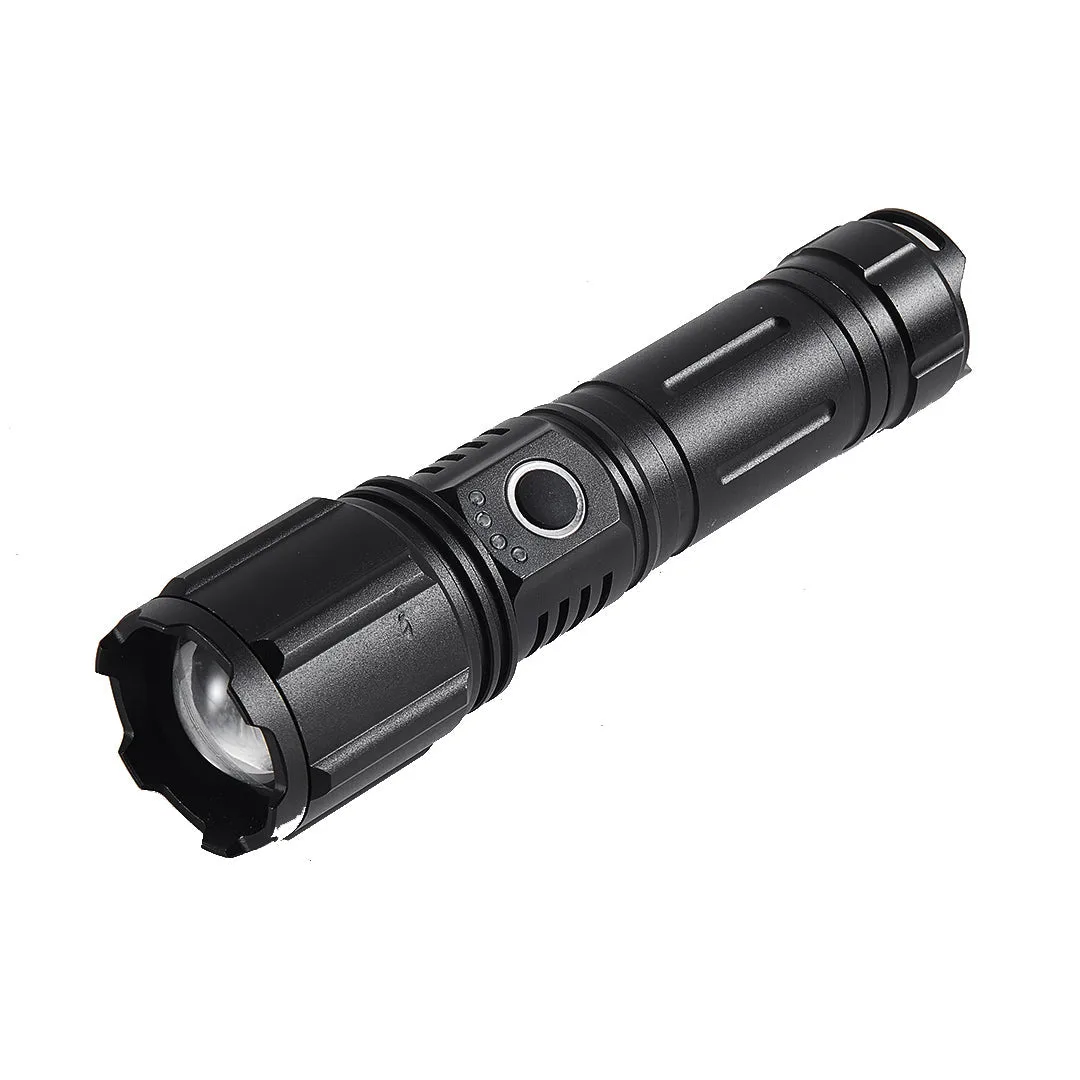 Tronic Rechargeable LED Flashlight - 800 Lumens, Zoom, Long-Distance Beam