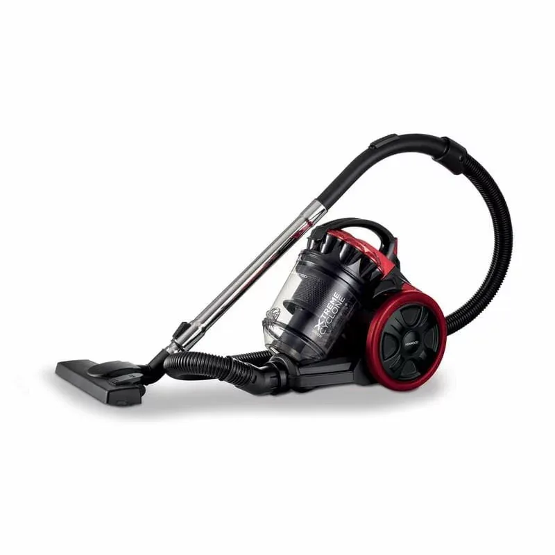 Kenwood Vacuum Cleaner 3l Carry Handle Automatic Cord 2000w Vbp70.000br - Metal Telescopic Tube High Efficiency And Power Flexible Hose Inlet Filter