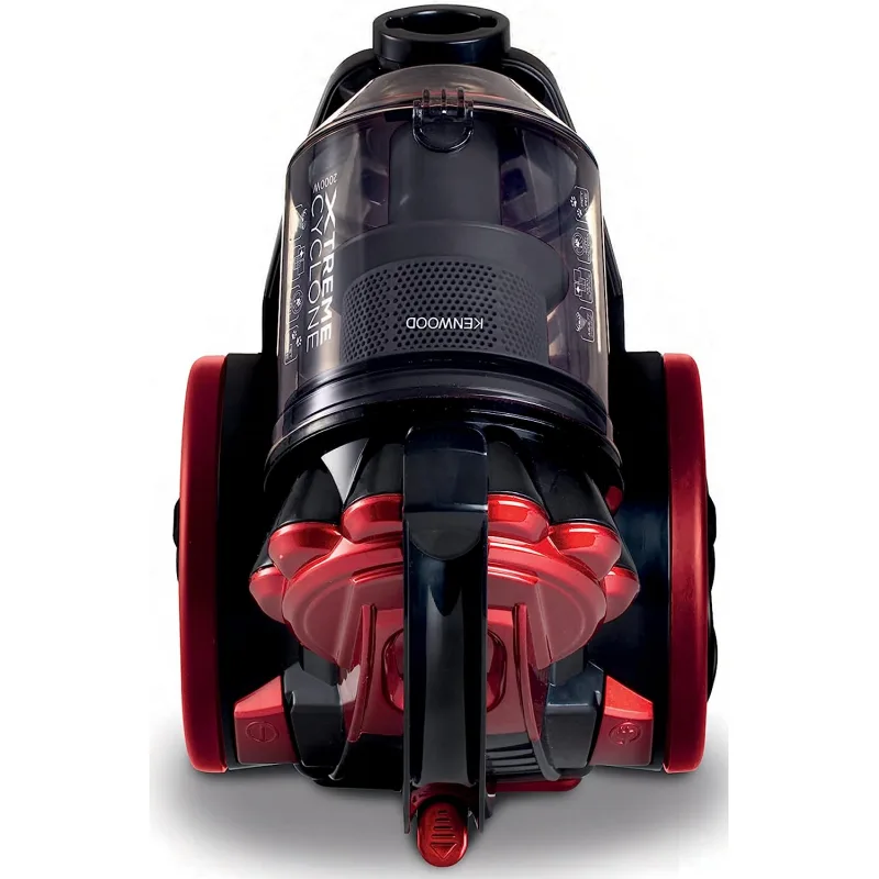 Kenwood Vacuum Cleaner 3l Carry Handle Automatic Cord 2000w Vbp70.000br - Metal Telescopic Tube High Efficiency And Power Flexible Hose Inlet Filter
