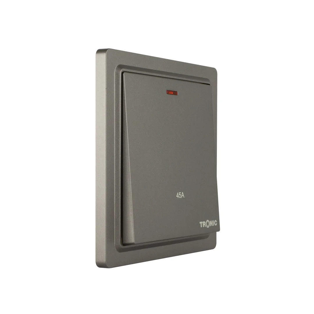 Tronic Grey - DP Switch With Neon 45 Amps