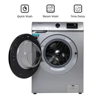 Hisense Washing Machine 6kg Automatic Front Load, Snowflake Drum, Self-Clean Function, Silver WFVC6010S