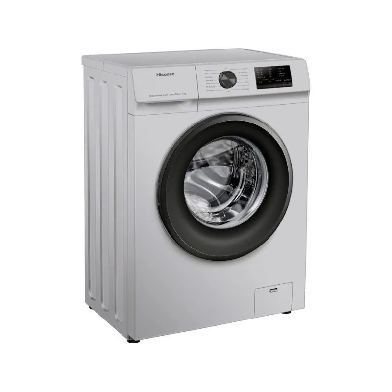 Hisense Washing Machine 6kg Automatic Front Load, Snowflake Drum, Self-Clean Function, Silver WFVC6010S