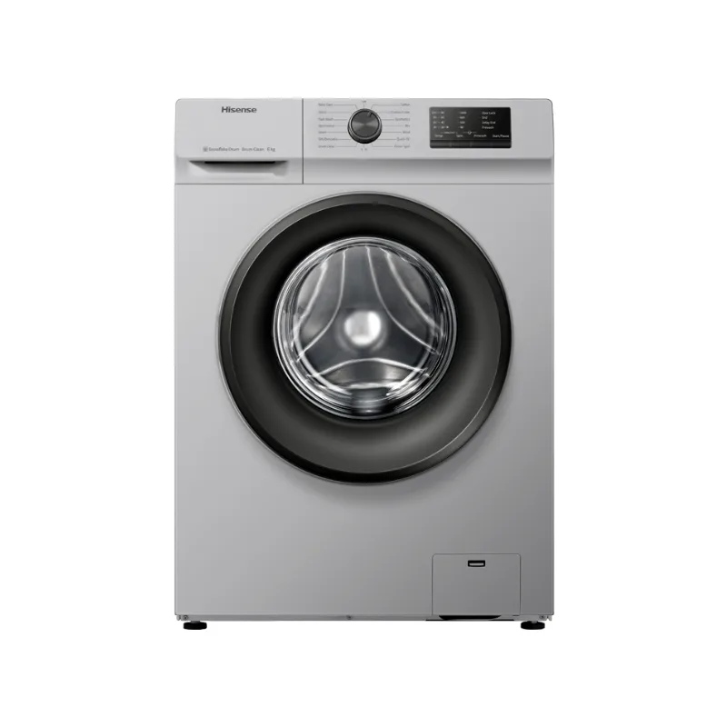 Hisense Washing Machine 6kg Automatic Front Load, Snowflake Drum, Self-Clean Function, Silver WFVC6010S
