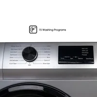 Hisense Washing Machine 6kg Automatic Front Load, Snowflake Drum, Self-Clean Function, Silver WFVC6010S