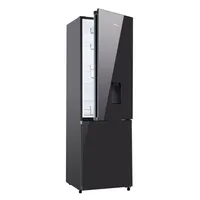 Hisense Refrigerator 263L, Bottom Freezer, Water Dispenser, Defrost Cooling, A+ Energy Class, LED Light, Black Mirror H370BMIB-WD