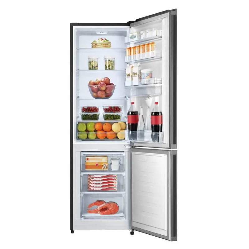 Hisense Refrigerator 263L, Bottom Freezer, Water Dispenser, Defrost Cooling, A+ Energy Class, LED Light, Black Mirror H370BMIB-WD