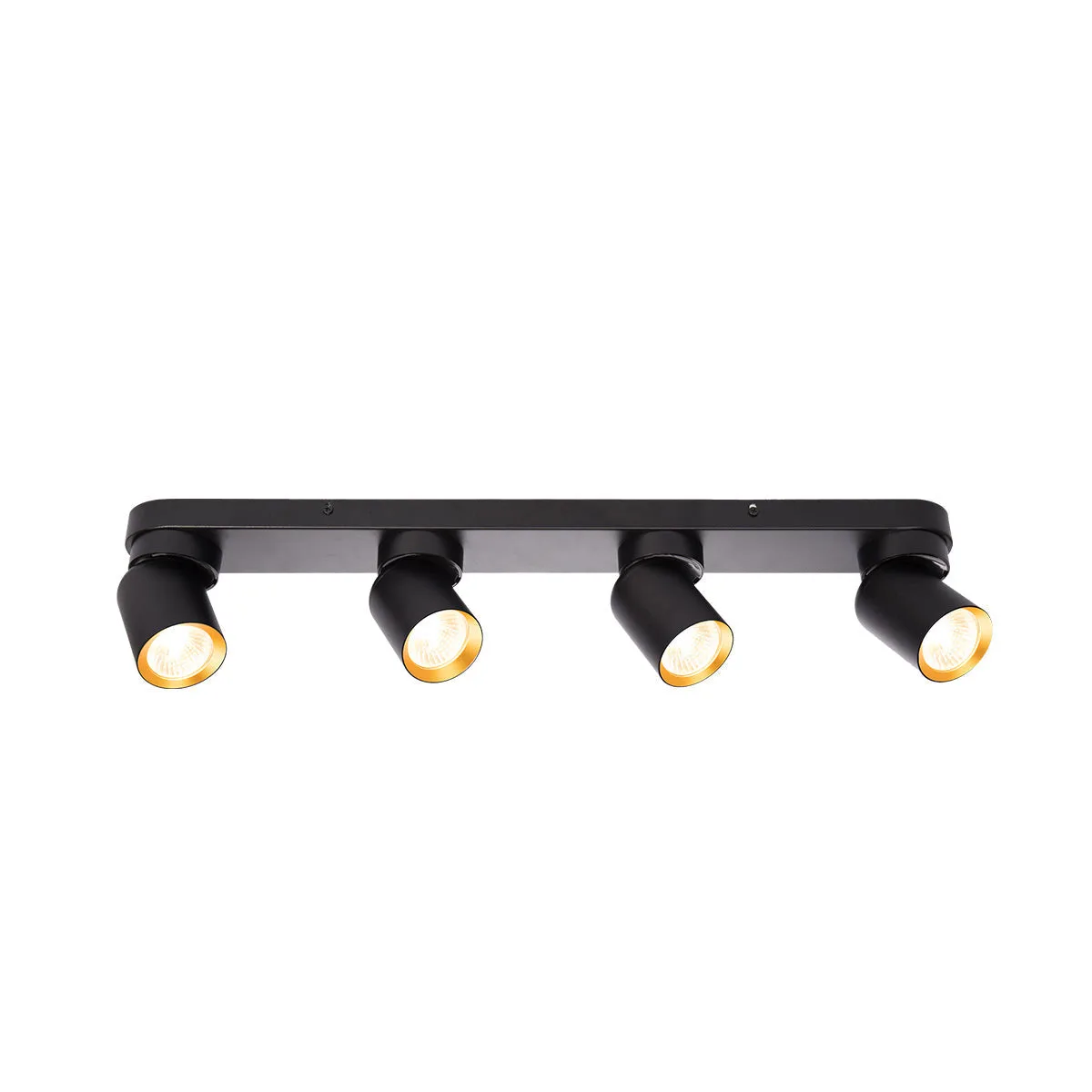 Tronic Wall Lamp Spot Light Round 4 Heads Black