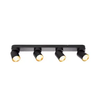 Tronic Wall Lamp Spot Light Round 4 Heads Black