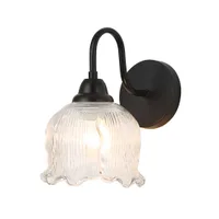 Tronic Clear Textured Glass Wall Light