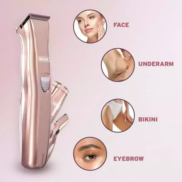 Wahl Face & Body Hair Remover 3‑in‑1 Rechargeable Groomer 9865‑4017