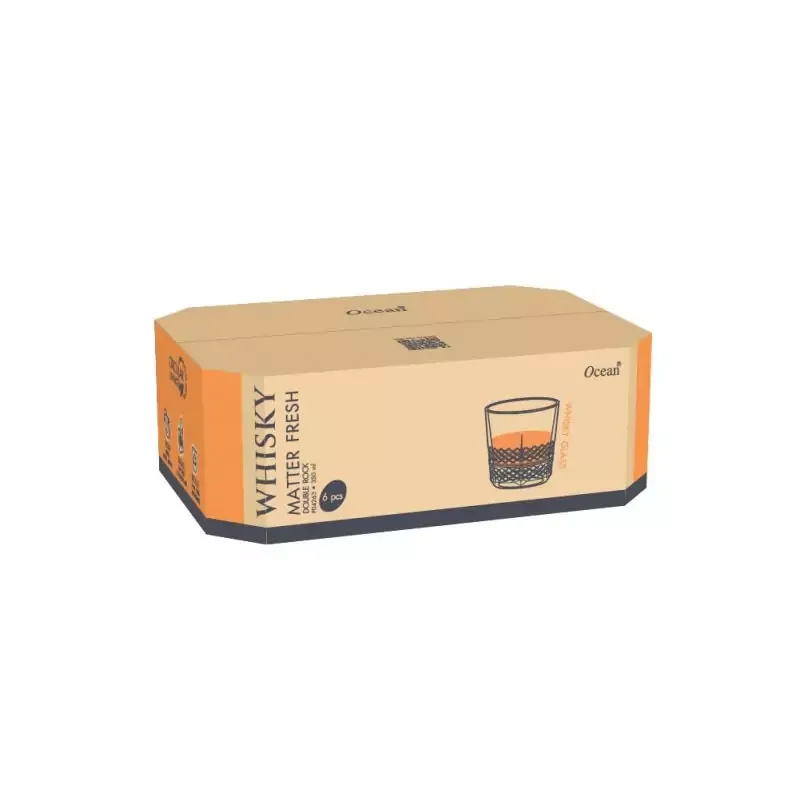 Ocean Matter Fresh Double Rock Glass 350ml 3P0426306G0001 (Set of 6pcs)