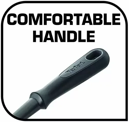 Tefal Comfort Flex Angle Spatula High-Heat Resistance Scratch-Free for Cookware Dishwasher-Safe Ergonomic Design Black Plastic K1290314