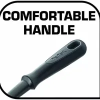 Tefal Comfort Flex Angle Spatula High-Heat Resistance Scratch-Free for Cookware Dishwasher-Safe Ergonomic Design Black Plastic K1290314