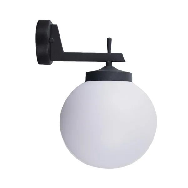 Tronic Globe Down Black Wall Light