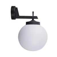 Tronic Globe Down Black Wall Light