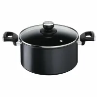 Tefal Stewpot 24cm Unlimited Titanium Nonstick with Induction Base G2554602 - Aluminium Material With Heat Indicator Dishwasher Safe And Pfoa Safe