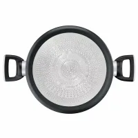 Tefal Stewpot 24cm Unlimited Titanium Nonstick with Induction Base G2554602 - Aluminium Material With Heat Indicator Dishwasher Safe And Pfoa Safe