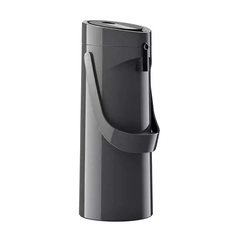 Tefal Thermose 1.9l Pump Leak Proof 12h Hot and 24h Cold Temperature Control K3140114 - Polypropylene Body Material Removable Lid Vacuum Glass Liner