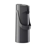 Tefal Thermose 1.9l Pump Leak Proof 12h Hot and 24h Cold Temperature Control K3140114 - Polypropylene Body Material Removable Lid Vacuum Glass Liner