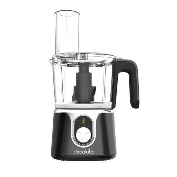 Decakila Food Processor 1.25l Bowl with Stainless Steel Blade Coordless 200w Kmmg005b plastic body chopping, slicing and cutting function detachable blade