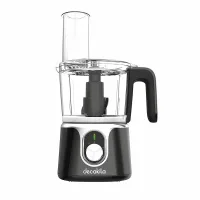 Decakila Food Processor 1.25l Bowl with Stainless Steel Blade Coordless 200w Kmmg005b plastic body chopping, slicing and cutting function detachable blade
