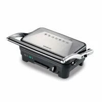 Kenwood Contact Grill Adjustable Temperature Cool Touch Handle 1800w Hgm50.000si - Adjustable Grill Position Contact Grill And Open Grill