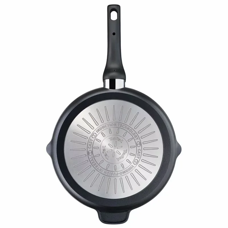 Tefal Unlimited Frypan Grill 26cm Nonstick Induction E2294074 aluminium material heat indicator thermo signal titanium coating made in france