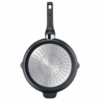 Tefal Unlimited Frypan Grill 26cm Nonstick Induction E2294074 aluminium material heat indicator thermo signal titanium coating made in france