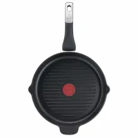 Tefal Unlimited Frypan Grill 26cm Nonstick Induction E2294074 aluminium material heat indicator thermo signal titanium coating made in france