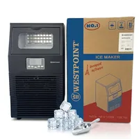 Westpoint Ice Maker Machine 30KG/24HRS with Fast Ice Production, Large Capacity & Portable Commercial Ice Cube Design WICH 3025.FI