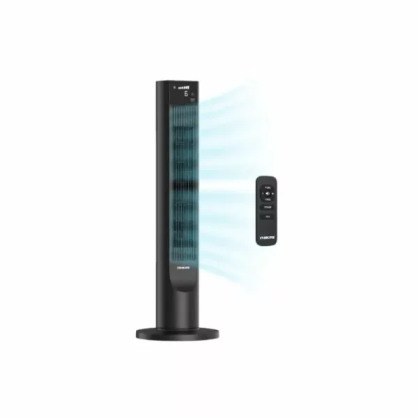 Nikai Tower Fan 36 Inch 40W, 6-Speed, LED Touch Panel, LCD Display, 85� Oscillation, Copper Motor, Remote Control NTOF3601DW